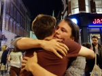 Pizza Pilgrims Launch Party - Man hugs all round...