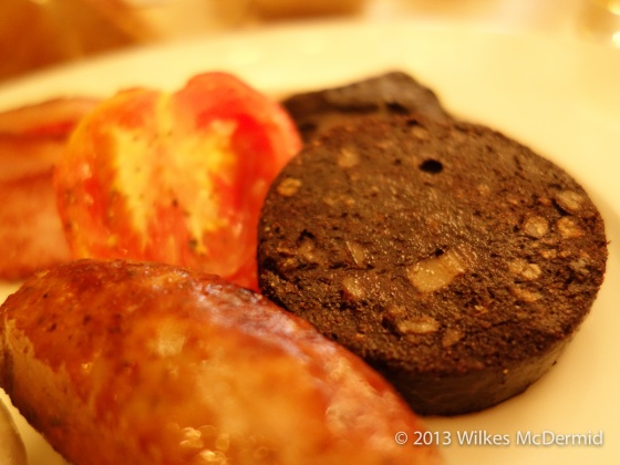 Berners Tavern - Black Pudding including in the Full English Breakfast