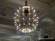 Berners Tavern - NYC Grand Central Station inspired chandeliers