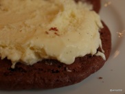 Grillshack - Cookie Sandwich, two soft double chocolate cookies with vanilla ice cream filling